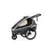 Qeridoo Kidgoo 1 Fahrradanhänger Steel Grey Mit Joggerfunktion
