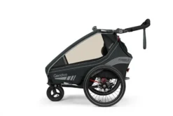 Qeridoo Kidgoo 2 Fahrradanhänger Limited Edition Sport Grey -Kinder Komfort 002 kidgoo2sport le grey buggy rgb