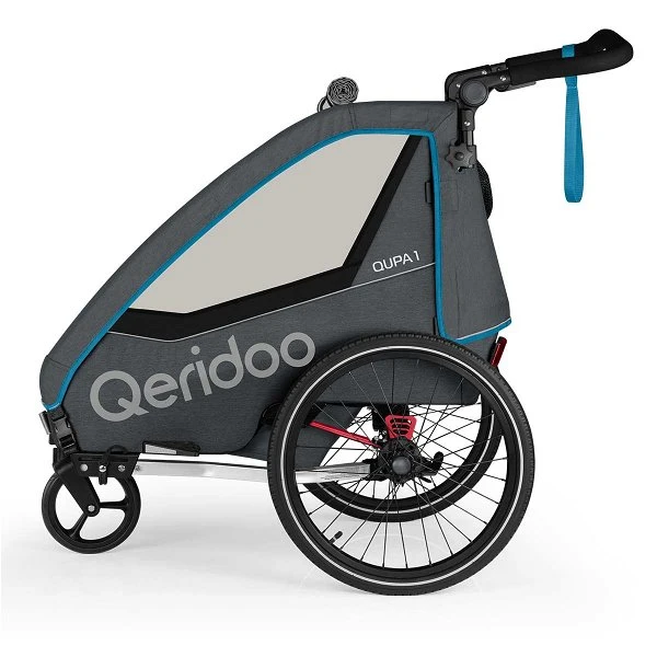 Qeridoo Qupa1 Blue Fahrradanhänger 360-Grad-Buggyrad Und Deichsel 2023 2 Qeridoo Qupa1 Blue Fahrradanhänger 360-Grad-Buggyrad Und Deichsel 2023 – Bild 2