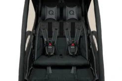 Qeridoo Kidgoo 2 Fahrradanhänger Limited Edition Sport Grey -Kinder Komfort 004 kidgoo2sport le grey frontcloseup rgb