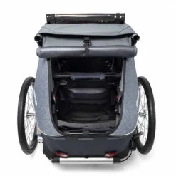 Croozer Kid Vaaya 1 Graphite Blue 2in1 Fahrradanhänger & Buggy-Set -Kinder Komfort 121001120 croozer kid vaaya 1 kofferraum graphite blue 2020 web 1