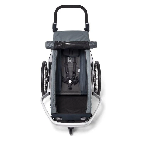 Croozer Kid Vaaya 1 Graphite Blue 2in1 Fahrradanhänger & Buggy-Set – Bild 6