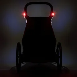 Croozer Kid Vaaya 2 Blossom Red 2in1 Fahrradanhänger & Buggy-Set -Kinder Komfort 121001122 croozer kid vayaa 1 blossom red lichter 1