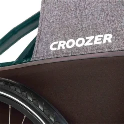 Croozer Kid Vaaya 1 Blossom Red 2in1 Fahrradanhänger & Buggy-Set -Kinder Komfort 121001122 croozer kid vayaa 1 blossom red logo detail