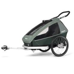 Croozer Kid Vaaya 1 Jungle Green 2in1 Fahrradanhänger & Buggy-Set