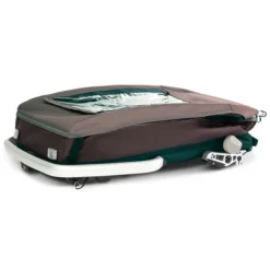 Croozer Kid Vaaya 2 Blossom Red 2in1 Fahrradanhänger & Buggy-Set -Kinder Komfort 121001322 croozer kid vayaa 2 blossom red gefaltet