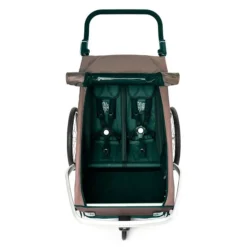 Croozer Kid Vaaya 2 Blossom Red 2in1 Fahrradanhänger & Buggy-Set -Kinder Komfort 121001322 croozer kid vayaa 2 blossom red top