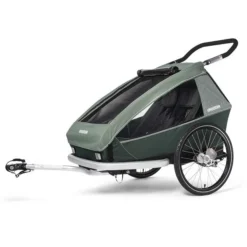 Croozer Kid Vaaya 2 Jungle Green 2in1 Fahrradanhänger & Buggy-Set