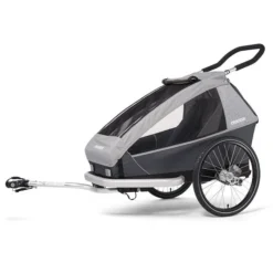 Croozer Kid Keeke 2 Stone Grey 2in1 Fahrradanhänger & Buggy-Set
