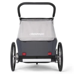 Croozer Kid Keeke 2 Stone Grey 2in1 Fahrradanhänger & Buggy-Set -Kinder Komfort 121001620 croozer kid keeke 2 rueck stone grey 2020 web 1