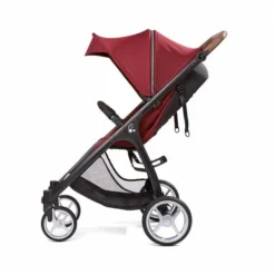 Gesslein Smiloo Happy+ Buggy Maroon Gestell Schwarz Mit Tabak Griff -Kinder Komfort 420 170 894000 seitlich