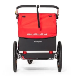 Burley Honey Bee Fahrradanhänger Rot 2-Sitzer Mit Buggy-Funktion -Kinder Komfort 5 2019 honey bee rear