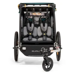 Burley Encore X Fahrradanhänger Türkis 2-Sitzer Mit Buggy-Funktion -Kinder Komfort 5 encore x interior webex