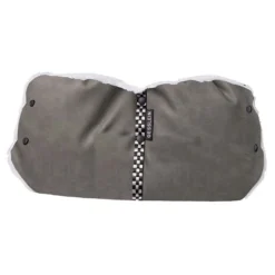 Gesslein Muff-Handwärmer Leder Graphit Für Kinderwagen Universal Einsetzbar