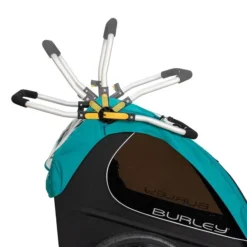 Burley Encore X Fahrradanhänger Türkis 2-Sitzer Mit Buggy-Funktion -Kinder Komfort 7 encore x handlebar webex