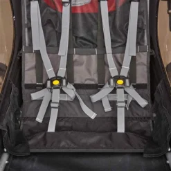 Burley Honey Bee Fahrradanhänger Rot 2-Sitzer Mit Buggy-Funktion -Kinder Komfort 9 honey bee interior webex