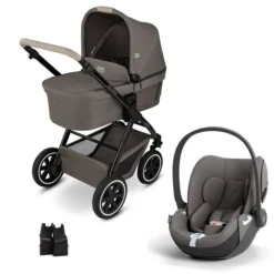 ABC Design Samba 2in1 Kinderwagen Bundle Herb Mit Cybex Cloud T I-size Und Adapter