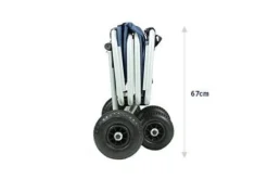 Beachtrekker LiFe Bollerwagen Braun Stabil Und Leicht Inkl. Feststellbremse -Kinder Komfort beachtrekker life info abmessungen eingeklappt 2