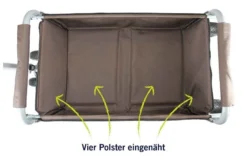 Beachtrekker LiFe Bollerwagen Rot Stabil Und Leicht Inkl. Feststellbremse -Kinder Komfort beachtrekker life info polster