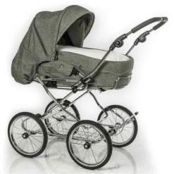 HESBA Calido Kinderwagen Außen 703 Innen 173 Räder Schwarz 30 Cm