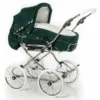 HESBA Corrado Kinderwagen Außen 603 Innen 173 Räder Weiß 30 Cm, Ledergriff Weiß