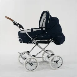 HESBA Condor Coupe Kinderwagen Außen 503 Innen 173 Räder Weiß 25 Cm, Ledergriff Hellbraun -Kinder Komfort cro9326
