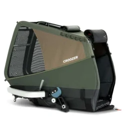 Croozer Dog Enna Moss Green Fahrradanhänger Für Mittelgroße Hunde Geeignet -Kinder Komfort croozer dog enna moss green 2022 box side