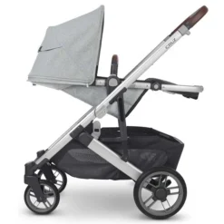 UPPAbaby Cruz V2 Sportwagen Stella Grey Brushed -Kinder Komfort cruz20 stl side reversed reclined