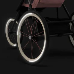 CYBEX AVI Rahmen Black Mit Pinken Details -Kinder Komfort cyb 21 avi eu y135 sipi blpi deta backwheels relection 1