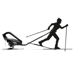 CYBEX ZENO Skiing Kit -Kinder Komfort cyb 21 zeno eu y270 albl blk ski adapter silhouette screen hd