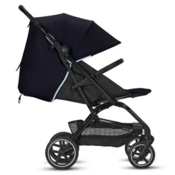 CYBEX Eezy S+2 Buggy Ocean Blue Gestell In Black | Mit All-Terrain Rädern -Kinder Komfort cyb 22 int excl us y270 eezys 2 blk ocbl lieflat