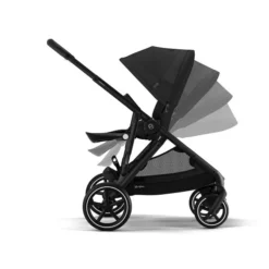 CYBEX Gazelle S Sportwagen Moon Black Gestell In Black | Der City-Shopper -Kinder Komfort cyb 22 int excl us y270 gazelles blk moob rwf reclinesteps