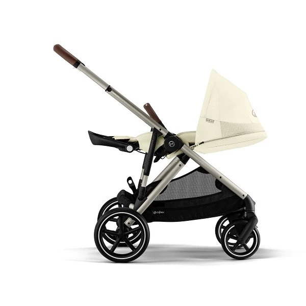 CYBEX Gazelle S Kinderwagen Seashell Beige + Cloud T I-Size + Zubehör Bundle – Bild 2