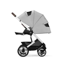 CYBEX Talos S LUX Kinderwagen Bundle Lava Grey Gestell In Silver -Kinder Komfort cyb 22 int excl us y270 talosslux slv lagr rwf lieflat screen hd