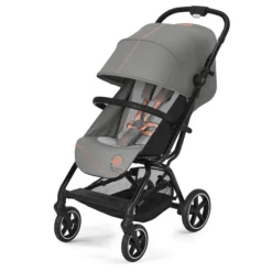 CYBEX Eezy S+2 Buggy Lava Grey Gestell In Black | Mit All-Terrain Rädern