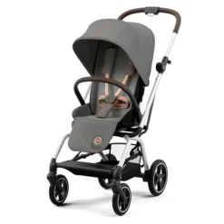 CYBEX Eezy S Twist+2 Buggy Lava Grey Gestell Silver | Mit All-Terrain Rädern