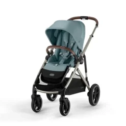 CYBEX Gazelle S Kinderwagen Sky Blue + Cloud T I-Size + Zubehör Bundle -Kinder Komfort cyb 22 int y045 gazelle tpe skbl screen hd