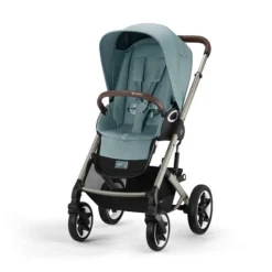 CYBEX Talos S LUX Kinderwagen Bundle Sky Blue Gestell In Taupe -Kinder Komfort cyb 22 int y045 talosslux tpe skbl screen hd