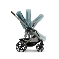 CYBEX Balios S LUX Kinderwagen + Cloud T I-Size Bundle Sky Blue -Kinder Komfort cyb 22 int y270 baliosslux tpe skbl folding steps screen hd