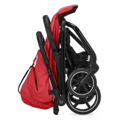 CYBEX Eezy S+2 Buggy Hibiscus Red Gestell In Black | Mit All-Terrain Rädern -Kinder Komfort cyb 22 int y270 eezys 2 blk hibr fold self standing