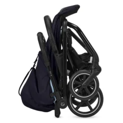 CYBEX Eezy S+2 Buggy Ocean Blue Gestell In Black | Mit All-Terrain Rädern -Kinder Komfort cyb 22 int y270 eezys 2 blk ocbl fold self standing