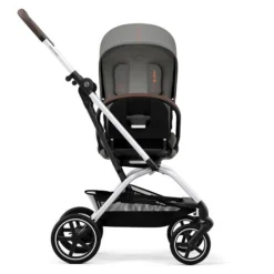 CYBEX Eezy S Twist+2 Buggy Lava Grey Gestell Silver | Mit All-Terrain Rädern -Kinder Komfort cyb 22 int y270 eezystwist 2 slv lagr rotation