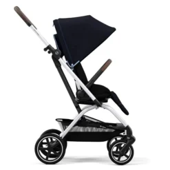 CYBEX Eezy S Twist+2 Buggy Ocean Blue Gestell Silver | Mit All-Terrain Rädern -Kinder Komfort cyb 22 int y270 eezystwist 2 slv ocbl