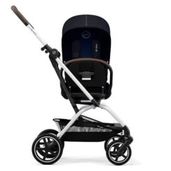 CYBEX Eezy S Twist+2 Buggy Ocean Blue Gestell Silver | Mit All-Terrain Rädern -Kinder Komfort cyb 22 int y270 eezystwist 2 slv ocbl rotation