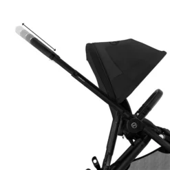 CYBEX Gazelle S Sportwagen Moon Black Gestell In Black | Der City-Shopper -Kinder Komfort cyb 22 int y270 gazelles blk moob adjustable handlebar