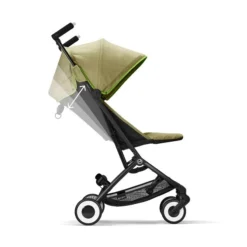 CYBEX Libelle Buggy Nature Green Gestell Black | Einfach Faltbar -Kinder Komfort cyb 22 int y270 libelle blk nagr recline steps