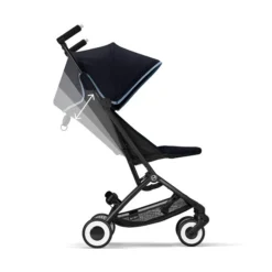 CYBEX Libelle Buggy Ocean Blue Gestell Black | Einfach Faltbar 12 CYBEX Libelle Buggy Ocean Blue Gestell Black | Einfach Faltbar -Kinder Komfort cyb 22 int y270 libelle blk ocbl recline steps