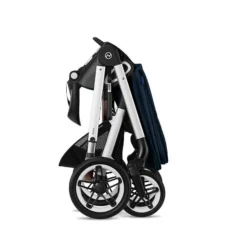 CYBEX Talos S LUX Kinderwagen Bundle Ocean Blue Gestell In Silver -Kinder Komfort cyb 22 int y270 talosslux slv ocbl folded screen hd