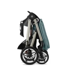 CYBEX Talos S LUX Kinderwagen Bundle Sky Blue Gestell In Taupe -Kinder Komfort cyb 22 int y270 talosslux tpe skbl folded screen hd