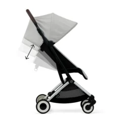 Cybex Orfeo Lava Grey | Gestell Silber -Kinder Komfort cyb 23 int excl us y270 orfeo slv lagr recline steps